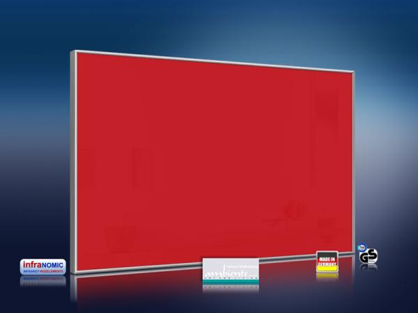 Infrarotheizung farbig 500 Watt 90x60 M10-SL RAL Verkehrsrot
