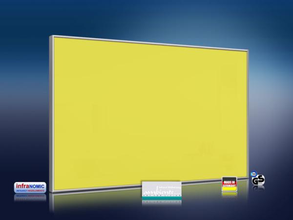 Infrarotheizung farbig 500 Watt 90x60 M10-SL RAL Verkehrsgelb