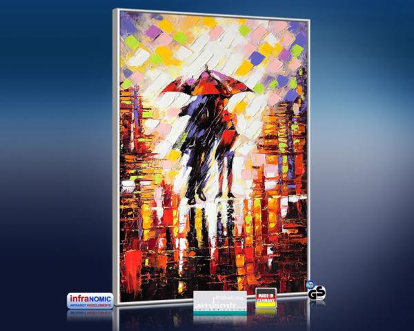 infrarot Bildheizung Kunst 500 Watt 90x60 M10-SL Im Regen