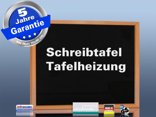 Infrarotheizung schwarz Spiegelheizung 400 Watt 70x60 HB30
