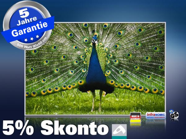 infrarot Bildheizung 500 Watt 90x60 M10-SL Pfau