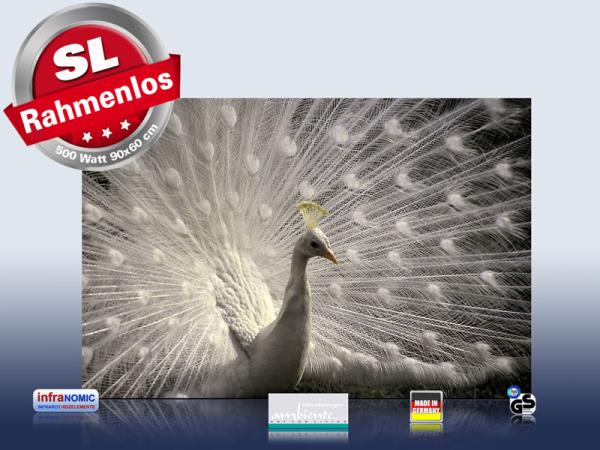infrarot Bildheizung 500 Watt 90x60 M10-SL Pfau II