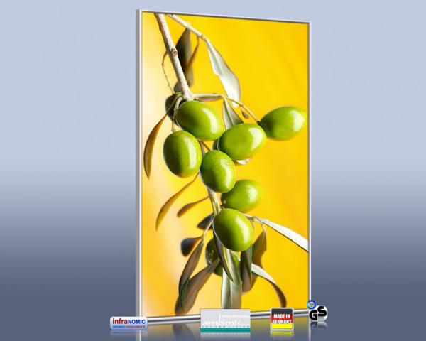 Infrarot Bildheizung 600 Watt 110x60 M10-SL Oliven