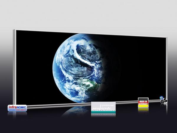 Infrarot Bildheizung 900 Watt 140x60 M10-SL Planet Erde