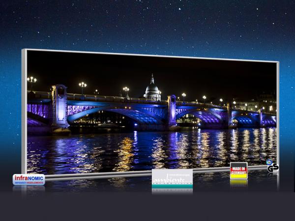 Infrarot Bildheizung 900 Watt 140x60 M10-SL London bei Nacht