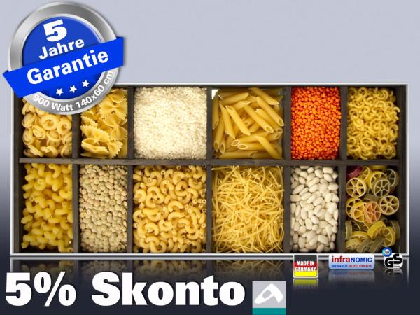 Infrarot Bildheizung 900 Watt 140x60 M10-SL Nudeln+Hülsenfrüchte