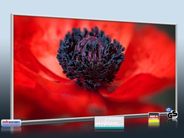 Infrarotheizung als Bild Bildheizung 700 Watt 120x60 M10-SL Mohn