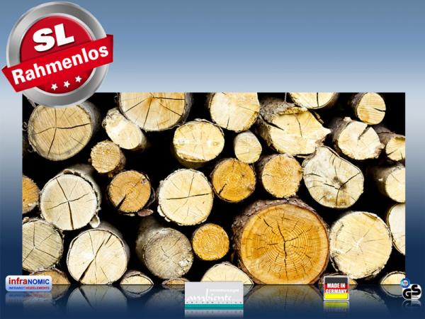 Infrarot Bildheizung 700 Watt 120x60 M10-SL Holzstapel