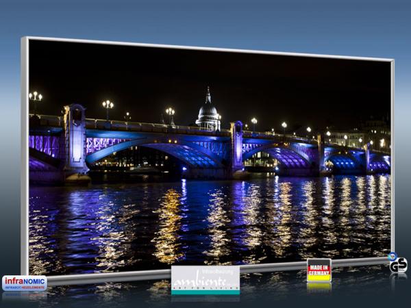 Infrarot Bildheizung 700 Watt 120x60 M10-SL London bei Nacht