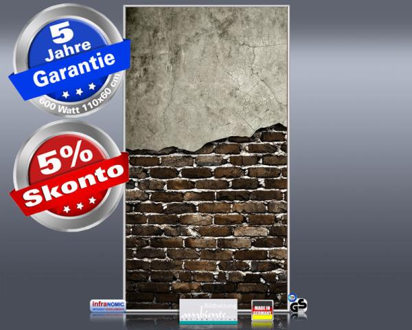 Infrarot Bildheizung 600 Watt 110x60 M10-SL Wand