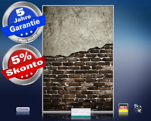 infrarot Bildheizung 500 Watt 90x60 M10-SL Wand