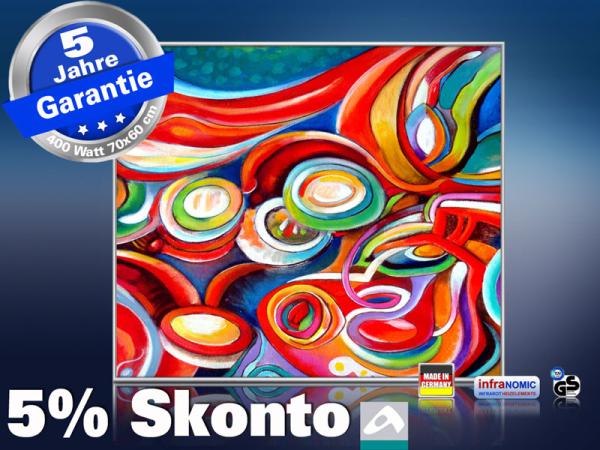 infrarot Bildheizung 400 Watt 70x60 M10-SL fondale fantasia