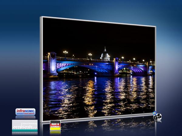 Infrarot Bildheizung 400 Watt 70x60 M10-SL London bei Nacht