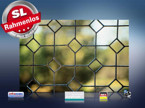 infrarot Bildheizung 500 Watt 90x60 M10-SL Fenster III