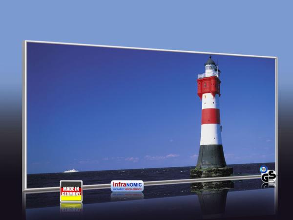 Infrarot Bildheizung 900 Watt 140x60 M10-SL Leuchtturm