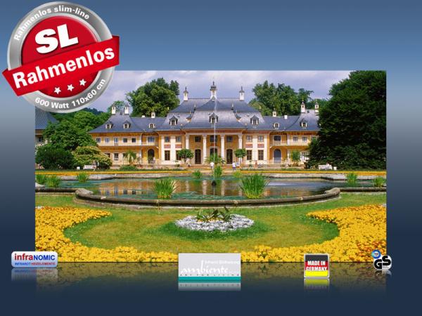 Infrarot Bildheizung 600 Watt 110x60 M10-SL Schloss Pillnitz