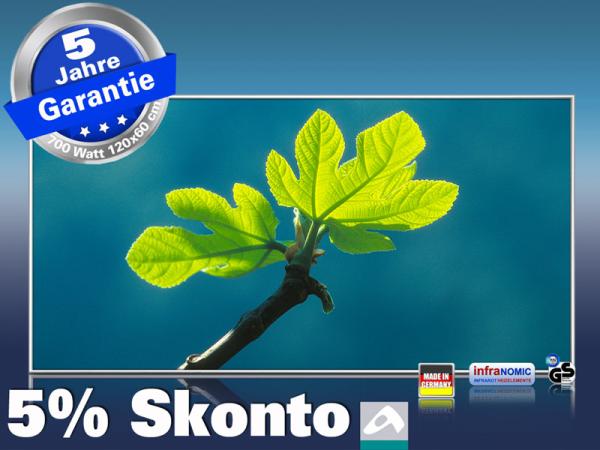 Infrarot Bildheizung 700 Watt 120x60 M10-SL Ahornblatt
