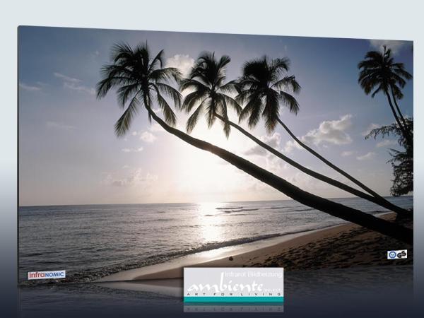 Infrarot Bildheizung 600 Watt Rahmenlos slim-line 110x60 Barbados