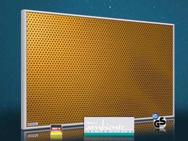Infrarot Bildheizung 500 Watt 90x60 M10-SL Löcher orange