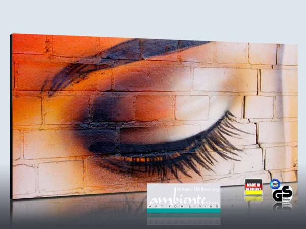Infrarot Bildheizung 700 Watt Rahmenlos slim-line 120x60 Auge