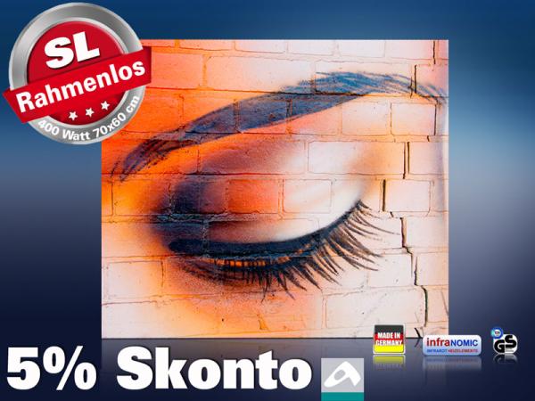 Infrarot Bildheizung 400 Watt 70x60 M10-SL Auge