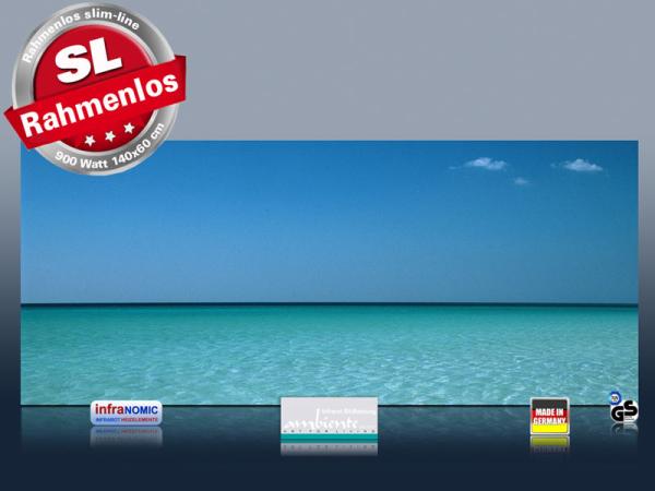 Infrarotheizung als Bild Bildheizung 900 Watt 140x60 M10-SL Mittelmeer