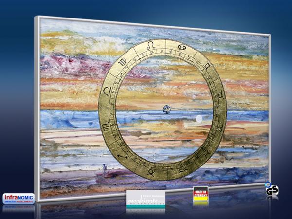 Infrarot Bildheizung Kunst 500 Watt 90x60 M10-SL Horoscope