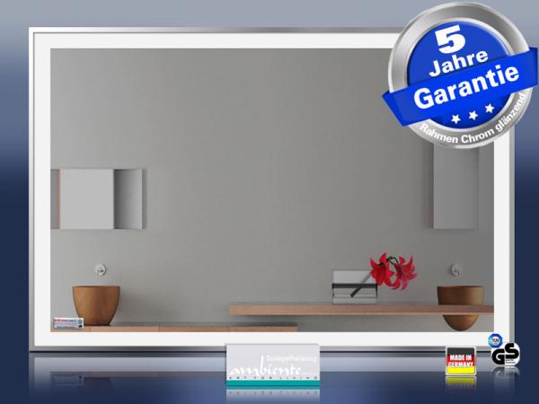 Infrarot Bad Spiegelheizung mit Licht led-line M10c in 5 Größen