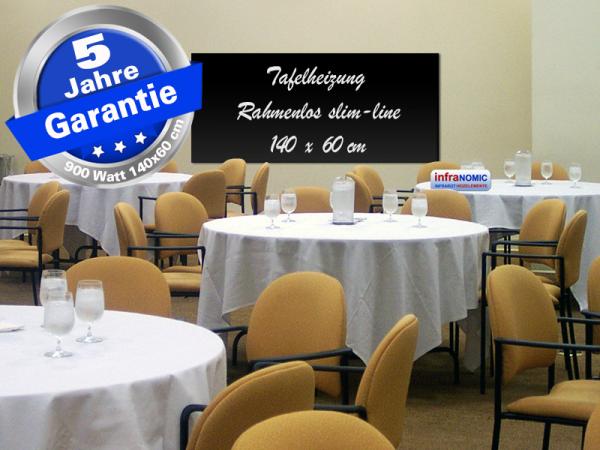 Infrarot Tafelheizung Schreibtafel Rahmenlos slim-line in 8 Größen