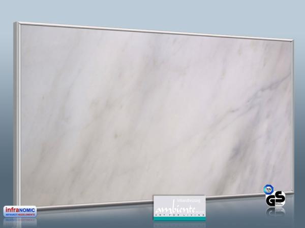 Infrarot Bildheizung 600 Watt 110x60 M10-SL Marmor weiß