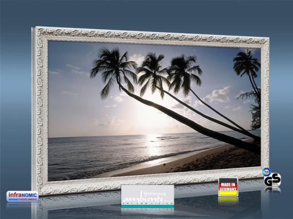 Infrarot Bildheizung 700 Watt 120x60 Stilrahmen StAw Barbados