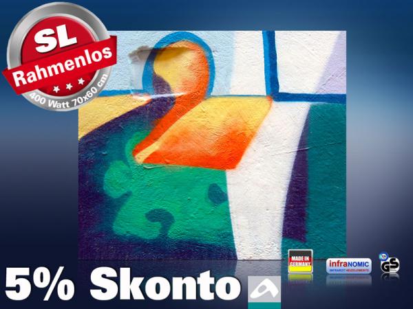 Infrarot Bildheizung 400 Watt 70x60 M10-SL Abstrakt 02
