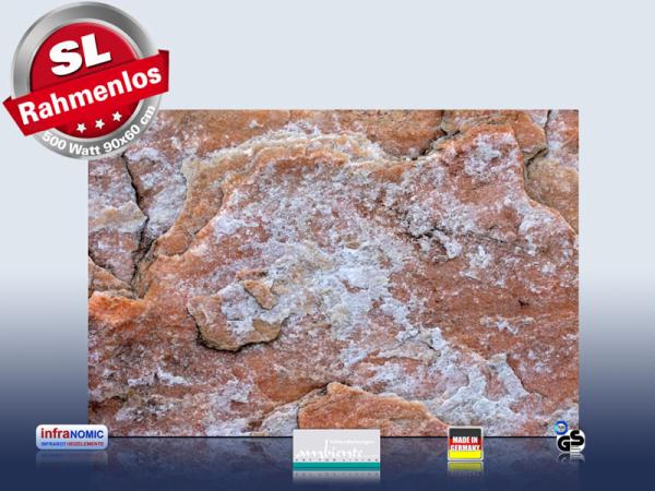Infrarot Bildheizung 500 Watt 90x60 M10-SL Rauher Speckstein