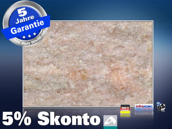 infrarot Bildheizung 500 Watt 90x60 M10-SL Rosa Quarz
