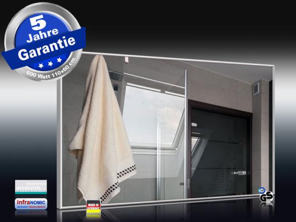 Infrarot Spiegelheizung Bad Heizung 10 Größen 210 bis 1400 Watt M10