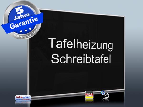 Fern Infrarotheizung 400 Watt schwarz Bad Spiegelheizung 70x60 M10