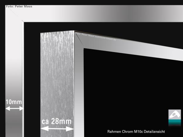 Aufpreis Rahmen Chrom eckig M10c alle Größen