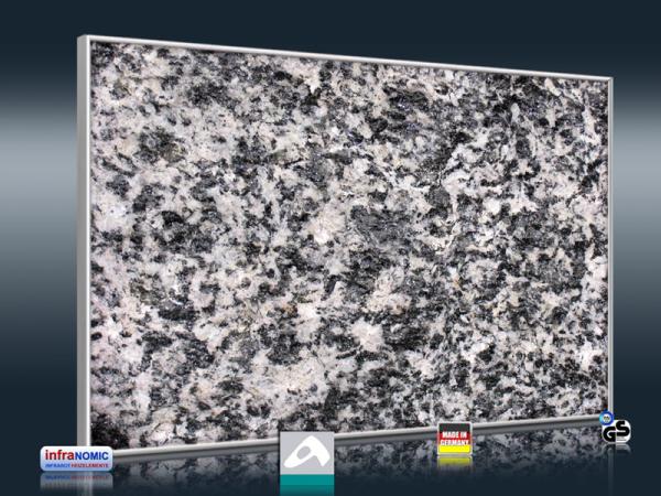 Naturstein Optik Granit grau grob für Infrarot Bildheizung
