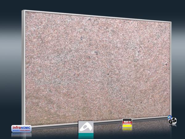 Naturstein Optik Granit rot fein für Infrarot Bildheizung