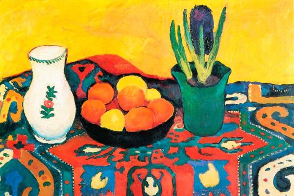 Macke: Hyazinthenteppich Bildauswahl für Bildheizung 90x60