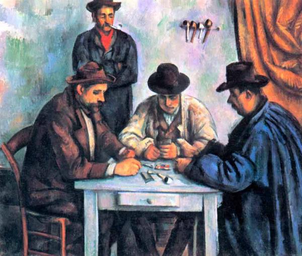 Cézanne: Kartenspieler Bildauswahl für Bildheizung 70x60