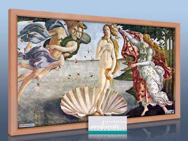 Infrarot Bildheizung Kunst 600 Watt 110x60 HB30 Geburt der Venus