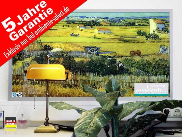 Infrarot Bildheizung Kunst 600 Watt 110x60 M23 Ebene La Grau